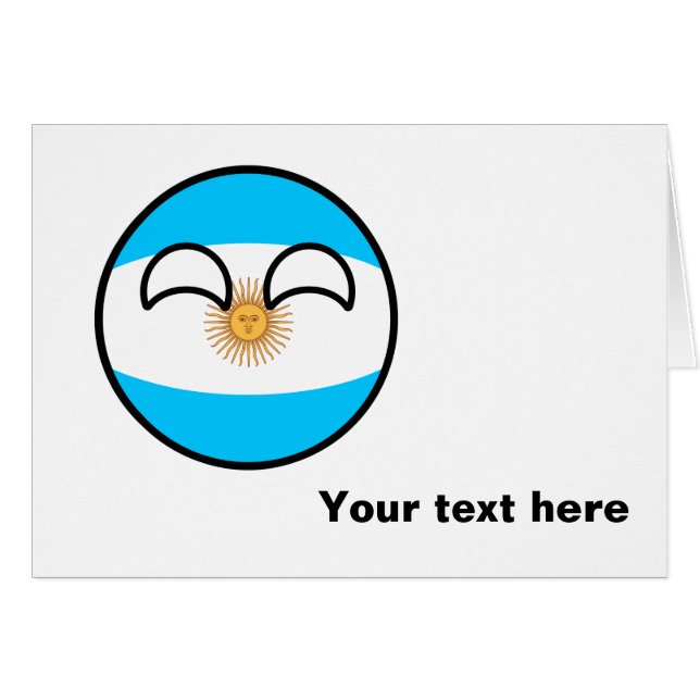 トレンドおもしろいのオタク系のアルゼンチン・カントリーボール (正面横)