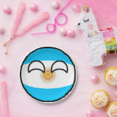 トレンドおもしろいのオタク系のアルゼンチン・カントリーボール ペーパープレート (パーティー)