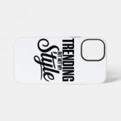 トレンドではなく私のスタイルおもしろい皮肉Tee iPhoneケース (裏面横)