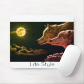 トレンドのプロWolf Life Style マウスパッド (マウス)