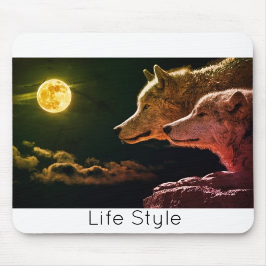 トレンドのプロWolf Life Style マウスパッド (正面)