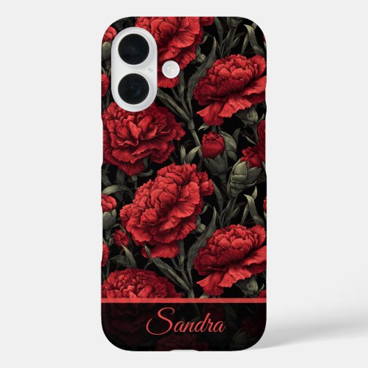 トレンドのメイド・オブ・オナーギフトカーネーション フラワー 名前 Case-Mate iPhoneケース (裏面)