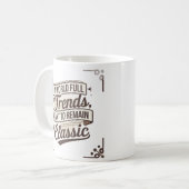 トレンドの中でタイムレスなスタイル コーヒーマグカップ (正面左)