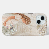 トレンドの宗教的な妊婦レースオーガンザボウ Case-Mate iPhoneケース (裏面 (横))