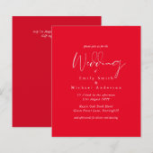 トレンドの結婚式の色 ブラックとレッド 予算内で実現 (正面/裏面)