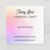 トレンドウォーミニマルターカラー名刺 スクエア名刺 (裏面)