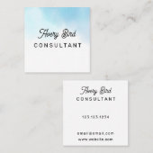 トレンドウォーミニマルターカラー名刺 スクエア名刺 (正面/裏面)