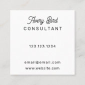 トレンドウォーミニマルターカラー名刺 スクエア名刺 (裏面)