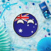 トレンドオおもしろいストラリアオタク系のドカントリーボール ペーパープレート (パーティー)