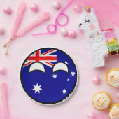 トレンドオおもしろいストラリアオタク系のドカントリーボール ペーパープレート (パーティー)