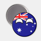 トレンドオおもしろいストラリアオタク系のドカントリーボール マグネット (正面/裏面)