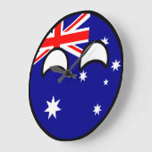 トレンドオおもしろいストラリアオタク系のドカントリーボール ラージ壁時計 (傾斜)