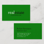 トレンドオフィスグリーン実在エステートエージェント名刺 名刺 (正面/裏面)