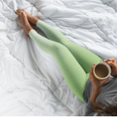 トレンドカラグラデーションーキウィグリーンパステルレギンス レギンス