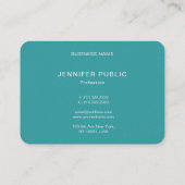 トレンドカラモダンーエレガントズプレミアムパール仕上げ 名刺 (裏面)