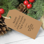 トレンドカラーウォームベージュミニマリスト ギフトタグ