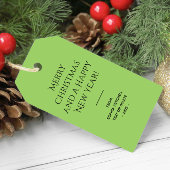 トレンドカラーキウイグリーンミニマリスト ギフトタグ