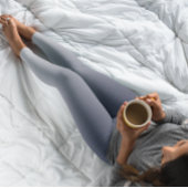 トレンドカラーグラデーションネイビーブルー – パステルレギンス レギンス