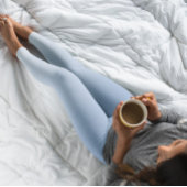 トレンドカラーグラデーションパウダーブルー – パステルレギンス レギンス