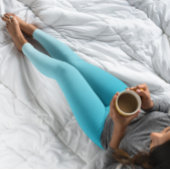 トレンドカラーグラデーションビビビッドシアン – パステルレギンス レギンス