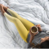 トレンドカラーグラデーション日が差すことイエローパステルレギンス レギンス