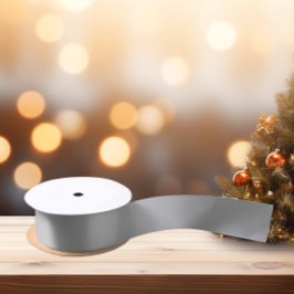 トレンドカラーグレー サテンリボン