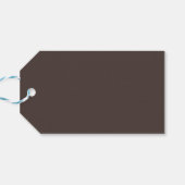 トレンドカラーコーヒーブラウンミニマリスト ギフトタグ (裏面横)