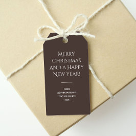 トレンドカラーコーヒーブラウンミニマリスト ギフトタグ