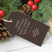 トレンドカラーコーヒーブラウンミニマリスト ギフトタグ