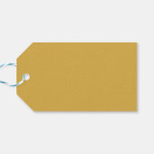 トレンドカラーゴールデンイエローミニマリスト ギフトタグ (裏面横)