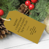 トレンドカラーサニーオリーブミニマリスト ギフトタグ