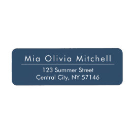 トレンドカラーシージドブルー – モダン住所 シール