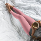 トレンドカラースイカ無地のピンク レギンス