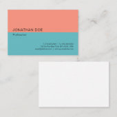 トレンドカラーズモダンミニマルプロフェッショナル 名刺 (正面/裏面)