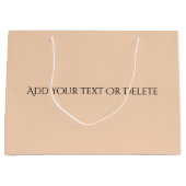 トレンドカラーズ – ピーチ赤面ラージ抱き枕 ラージペーパーバッグ (正面)