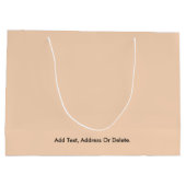 トレンドカラーズ – ピーチ赤面ラージ抱き枕 ラージペーパーバッグ (裏面)