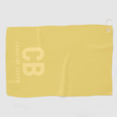 トレンドカラーソフトイエローゴルフタオル ゴルフタオル (横)