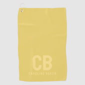 トレンドカラーソフトイエローゴルフタオル ゴルフタオル (正面)