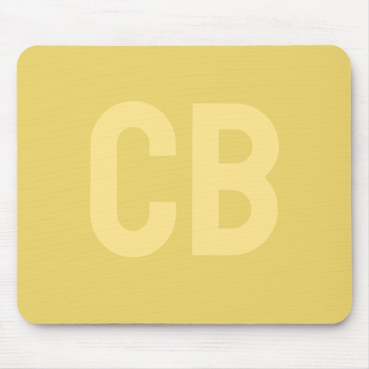 トレンドカラーソフトイエローマウスパッド マウスパッド (正面)