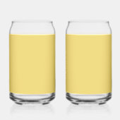 トレンドカラーソフトイエローミニマリスト缶ガラス ガラス缶 (裏面)