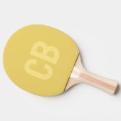 トレンドカラーソフトイエロー卓球ラケット 卓球ラケット (横)
