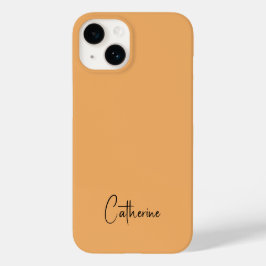 トレンドカラーソフトオレンジのミニマリスト Case-Mate iPhone 14ケース