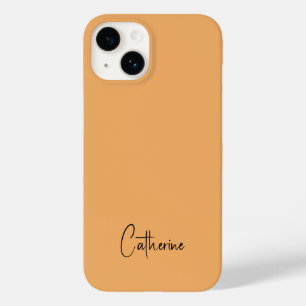 トレンドカラーソフトオレンジのミニマリスト Case-Mate iPhone 14ケース