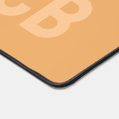 トレンドカラーソフトオレンジのモノグラムデスクマット デスクマット (コーナー)