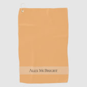 トレンドカラーソフトオレンジゴルフタオル ゴルフタオル (正面)