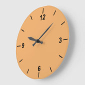 トレンドカラーソフトオレンジ大壁時計 ラージ壁時計 (傾斜)