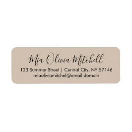 トレンドカラーソフトトープエレガント住所 シール