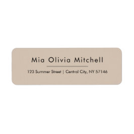 トレンドカラーソフトトープシンプル住所 シール