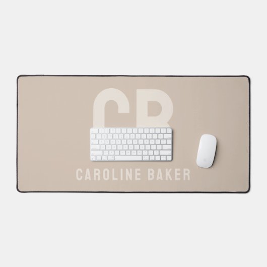 トレンドカラーソフトトープ名デスクマット デスクマット (キーボード&マウス)