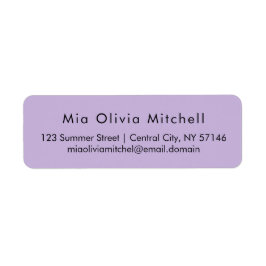 トレンドカラーソフトバイオレットモダン住所 シール